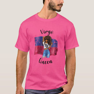 Camiseta Mulheres Afro-Haitianas Virgo Rainha Africana Band