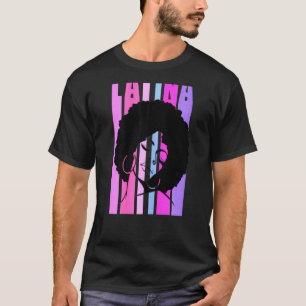 Camiseta Mulheres Afro Latina Rainha negra afro-americana