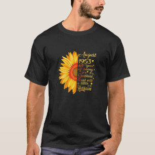 Camiseta Mulheres Agosto Meninas 1953 Aniversário De 69 Ano