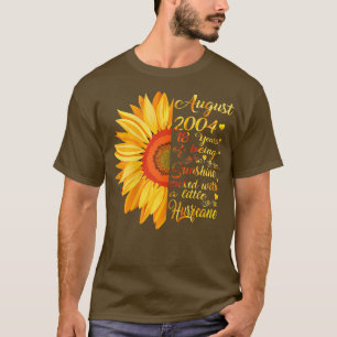 Camiseta Mulheres Agosto Meninas 2004 Aniversário Presente