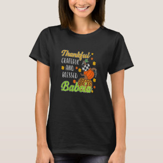 Camiseta Mulheres Agradecimentos Feliz Abençoada Babcia Aut