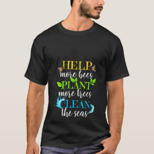 Camiseta Mulheres Ajudam Mais Abelhas A Serem Equipadas Amb