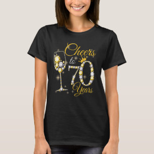 Camiseta Mulheres Alegam À Rainha 70 de Aniversário De 70 A