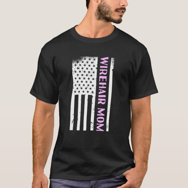 Camiseta Mulheres Alemãs Wirehaired Pointer Usa German Wire (Frente)