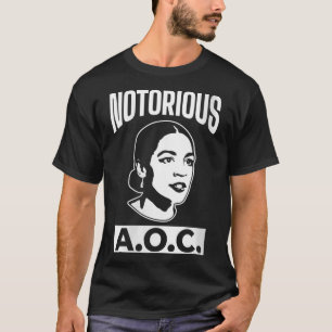 Camiseta Mulheres Alexandria Ocasio-cortez O Aoc Notorioso