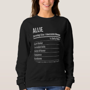 Camiseta Mulheres Allie Nutritional Facts Servindo Calor de