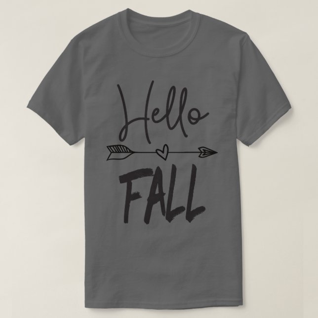 Camiseta Mulheres Alô Fall Fall Fall Autumn Tee For Women,  (Frente do Design)