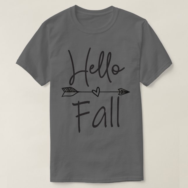 Camiseta Mulheres Alô Fall Fall Fall Autumn Tee For Women,  (Frente do Design)