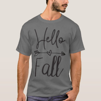 Camiseta Mulheres Alô Fall Fall Fall Autumn Tee For Women, 