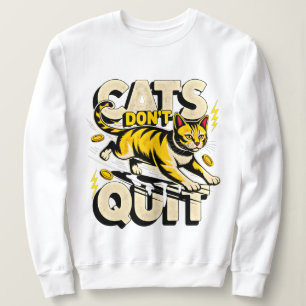 Camiseta Mulheres Amantes de Gatos Engraçadas Não Desistem