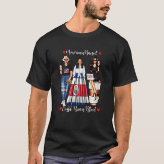 Camiseta Mulheres Americanas Levantam Bandeira do Sangue Am
