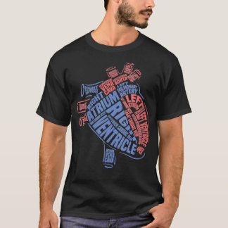 Camiseta Mulheres Anatômicas Partes Médicas do Coração Ana