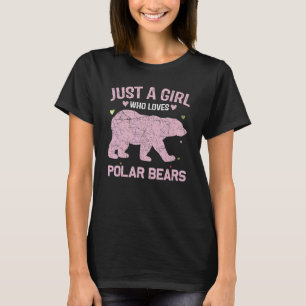 Camiseta Mulheres Animais Apenas Uma Menina Que Ama Ursos P