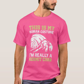 Camiseta Mulheres Animais do Mar Hermit Caranguejo Aquarist