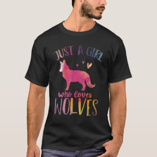 Camiseta Mulheres Animais Predadores Só Uma Garota Que Ama 