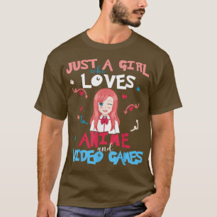 Camiseta Mulheres Animes Adoram Videos games T-Shir