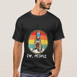 Camiseta Mulheres Antigas Ew Pessoas Cão Lobo Irlandês Usan