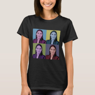 Camiseta Mulheres Aoc Alexandria Ocasio-cortez Primeira Mul