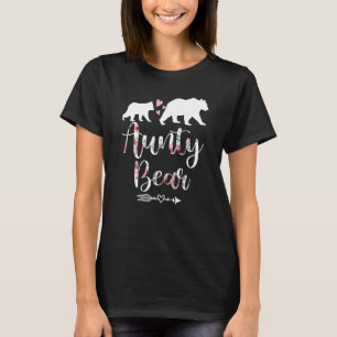 Camiseta Mulheres Aparentes Familiares De Urso Floral Corre