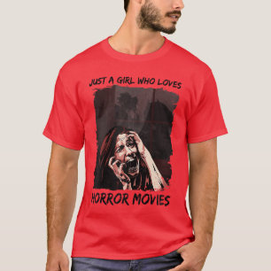 Camiseta Mulheres Apenas Uma Garota Que Ama Amigos de Filme