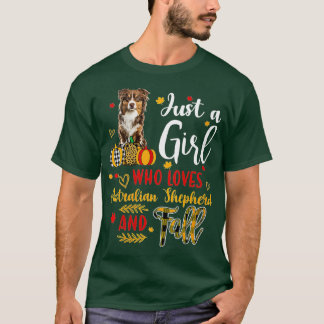 Camiseta Mulheres Apenas Uma Menina Que Ama O Pastor Austra