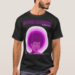 Camiseta Mulheres Aretha Franklin Fillmore West Pink VNeck