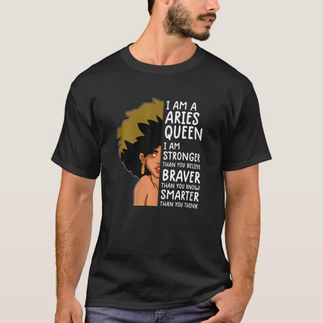 Camiseta Mulheres Aries rainhas Astrologia zodiac Aries g (Frente)