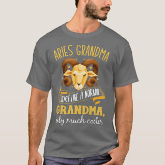 Camiseta Mulheres Aries Vovó Astrologia Horoscópio Vovó
