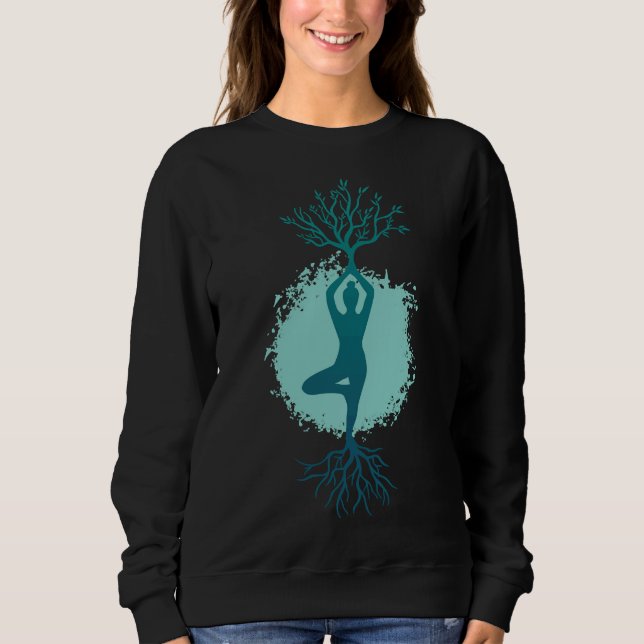 Camiseta Mulheres Árvore Yoga (Frente)