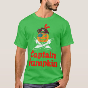 Camiseta Mulheres assustadas assustadoras capitão de abóbor