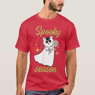 Camiseta Mulheres assustadas assustadoras design do gato-de