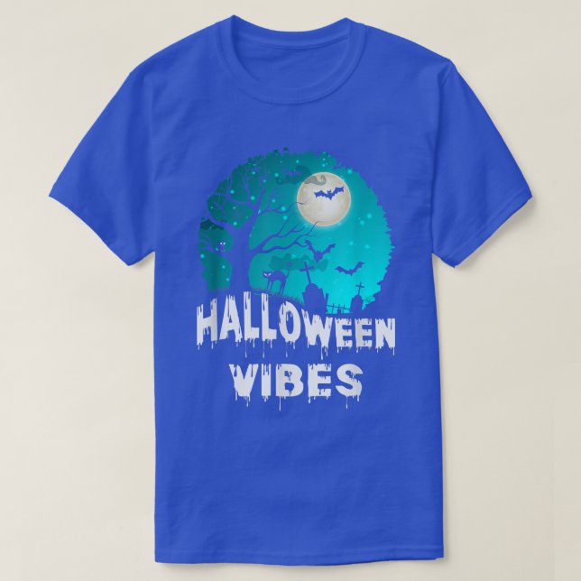 Camiseta Mulheres assustadas no Halloween vibram cemitério  (Frente do Design)