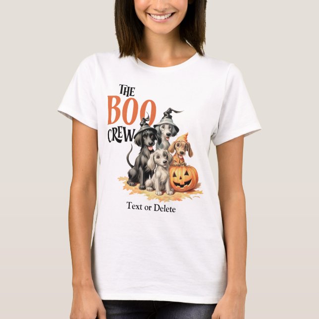 Camiseta Mulheres Assustadoras da Equipe dos Cães do Boo de (Frente)