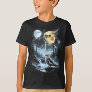 Camiseta Mulheres Atiel Uivando Para a Lua 90s Retro Papaga
