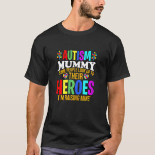 Camiseta Mulheres Autismo Mamãe Pessoas Procuram Seus Herói