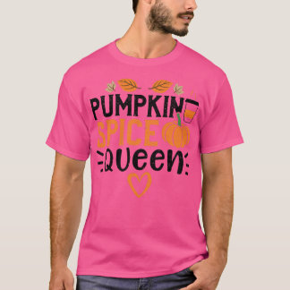 Camiseta Mulheres Autumn Pumpkin Spice QueenPumpkin Sayings