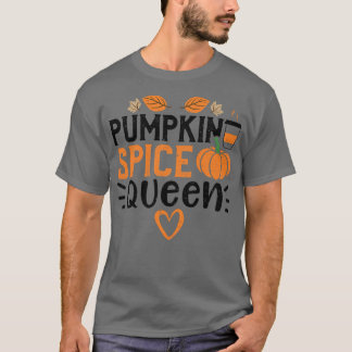 Camiseta Mulheres Autumn Pumpkin Spice QueenPumpkin Sayings
