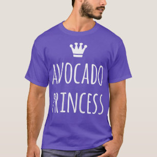 Camiseta Mulheres Avocado Princesa Cute Vegan