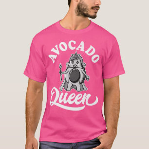 Camiseta Mulheres Avocado Queen, Funny Vegan Vegetarian, Gu