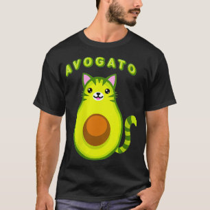 Camiseta Mulheres Avogato Cat Avocado Top, Cinco De Meow, C