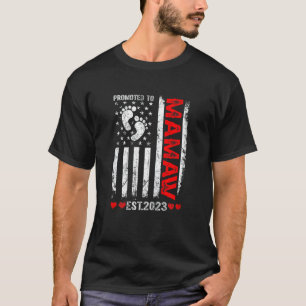 Camiseta Mulheres - Bandeira Americana Promovida Para Mamaw