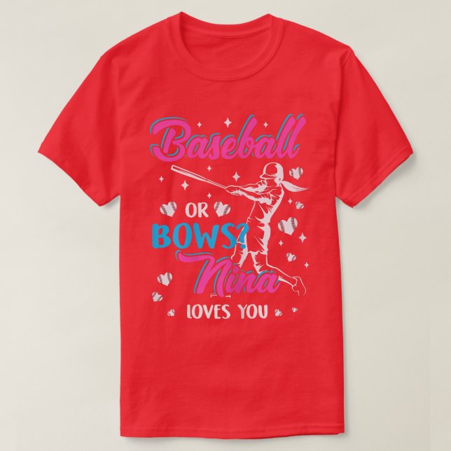 Camiseta Mulheres Baseball Ou Arcos Nina Te Ama Reve De Gên (Frente do Design)
