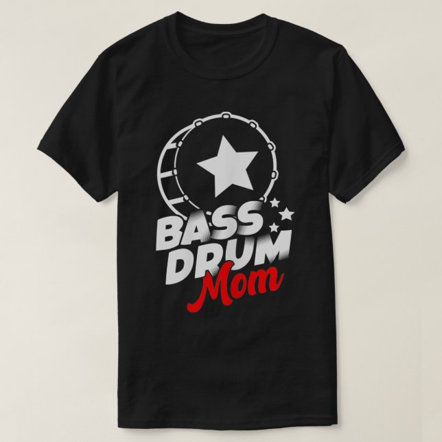 Camiseta Mulheres Bass Drum Mãe (Frente do Design)