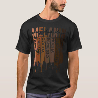 Camiseta Mulheres bebendo em Melanin Todo Sombreado Mostra