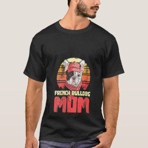 Camiseta Mulheres Belas Pet Parente Cachorro Mamãe Buldoso