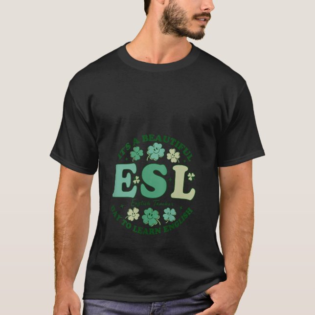 Camiseta Mulheres - Belo Dia Para Aprender Inglês Professor (Frente)