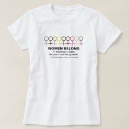 Camiseta Mulheres Belong Justiça Ruth Bader Ginsburg Cotaçã