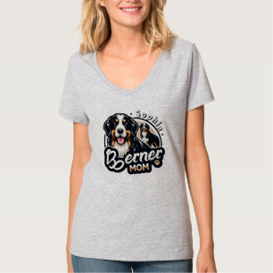 Camiseta Mulheres Berner Mãe - Cachorro das Montanhas Berne