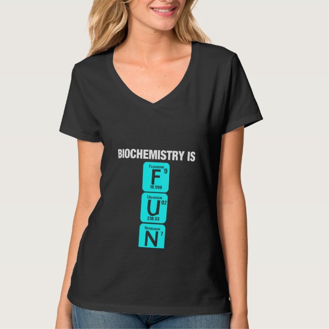 Camiseta Mulheres Bioquímica Biologia Biologia Bioquímica B (Frente)