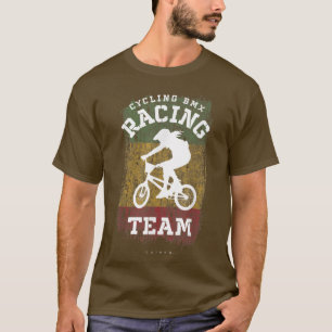 Camiseta Mulheres BMX Bike Guiné Bandeira Corrida de bicicl
